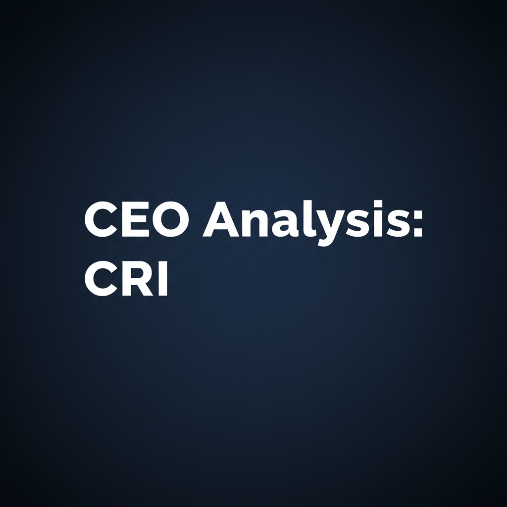 CRI: CEO Palladini’s Marketing Skills May Not Overcome Ops & Financial Struggles